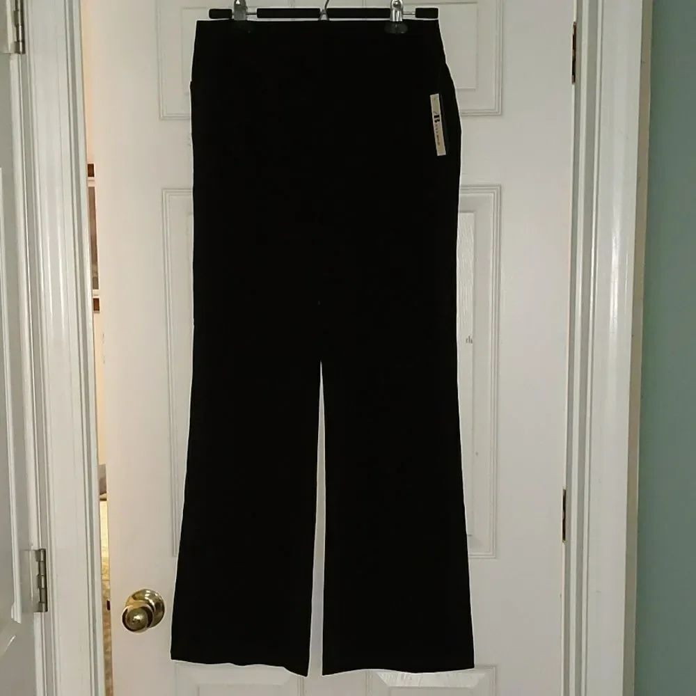 AB Studios black wide leg dress pants Sz. 6 NWT